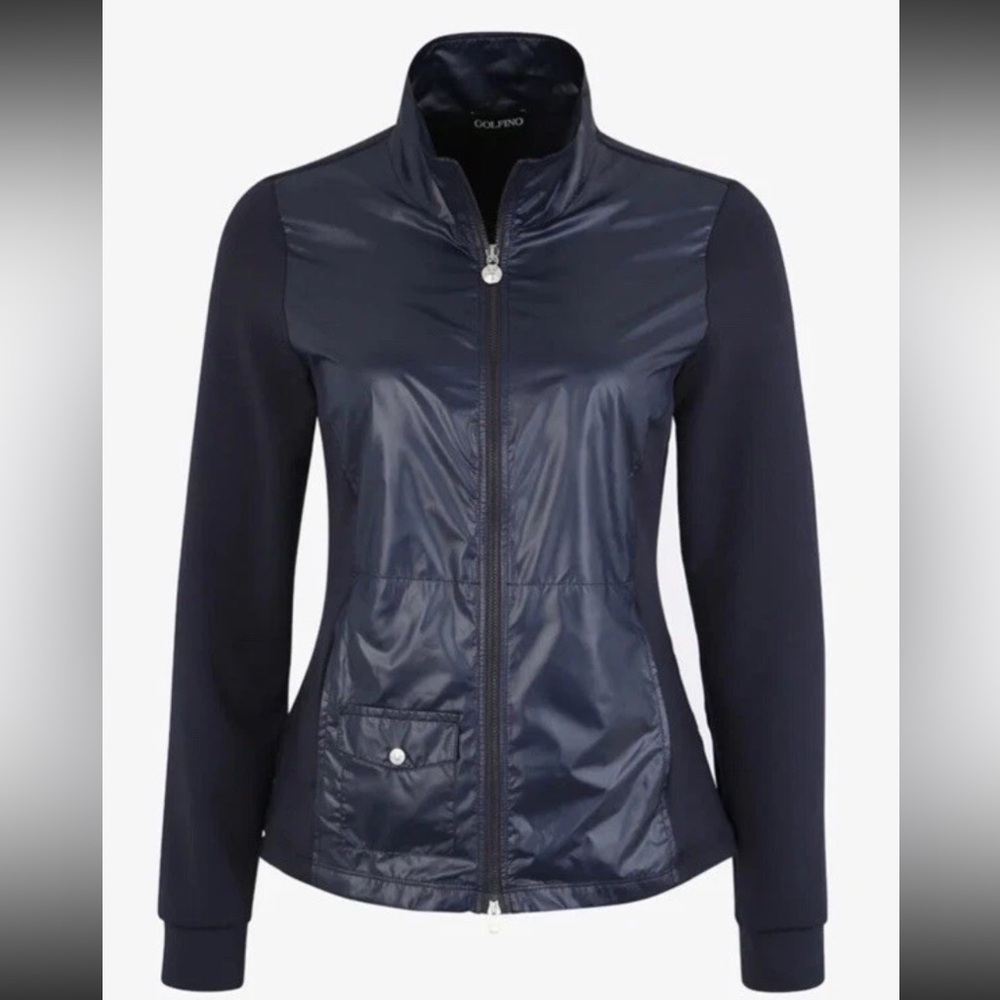 Golfino Women’s Navy Lightweight Collared Berenice Jacket US 8
